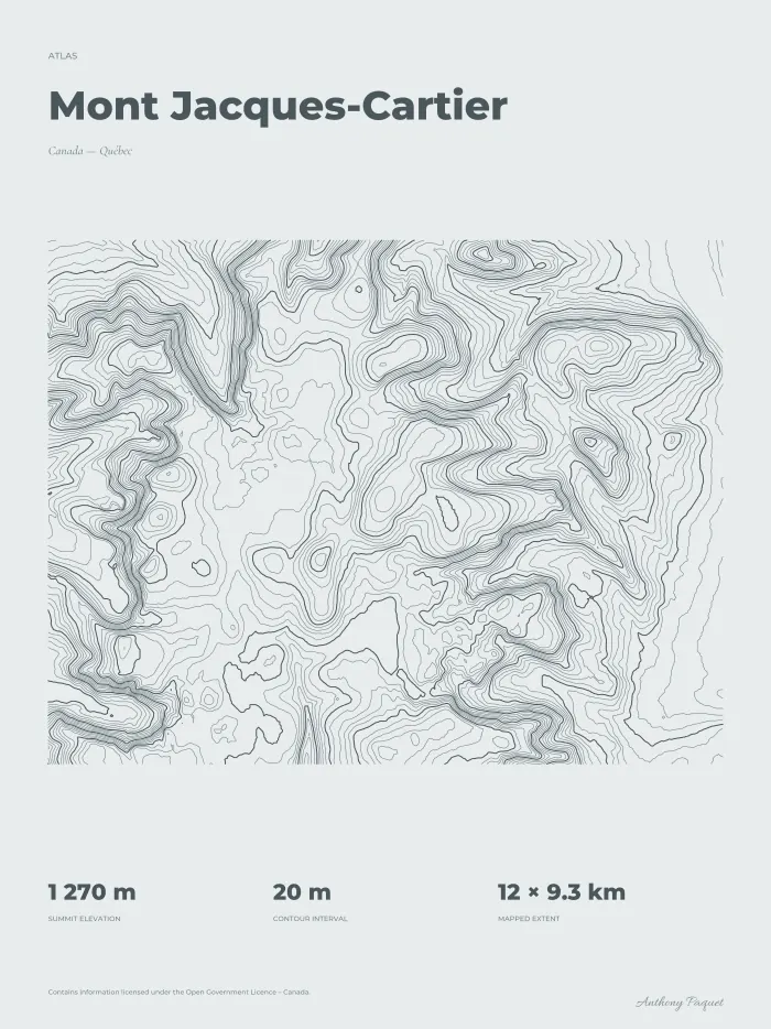 Mont Jacques-Cartier, art print — digital preview