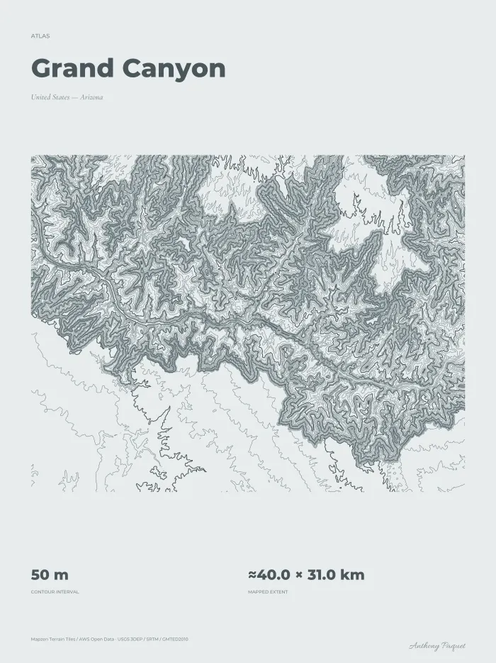 Grand Canyon, art print — digital preview