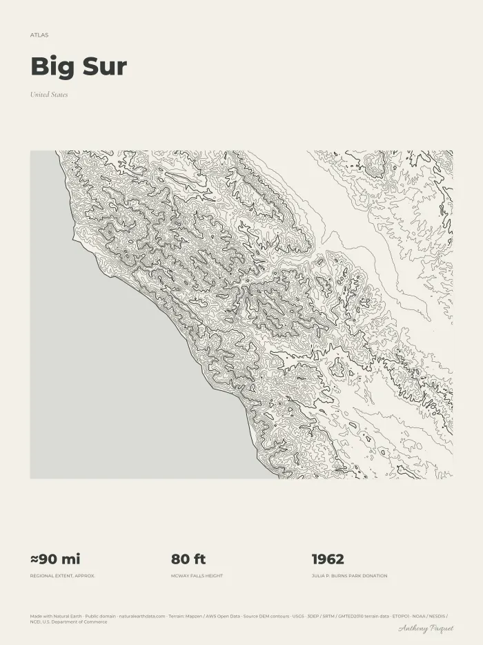 Big Sur, art print — digital preview