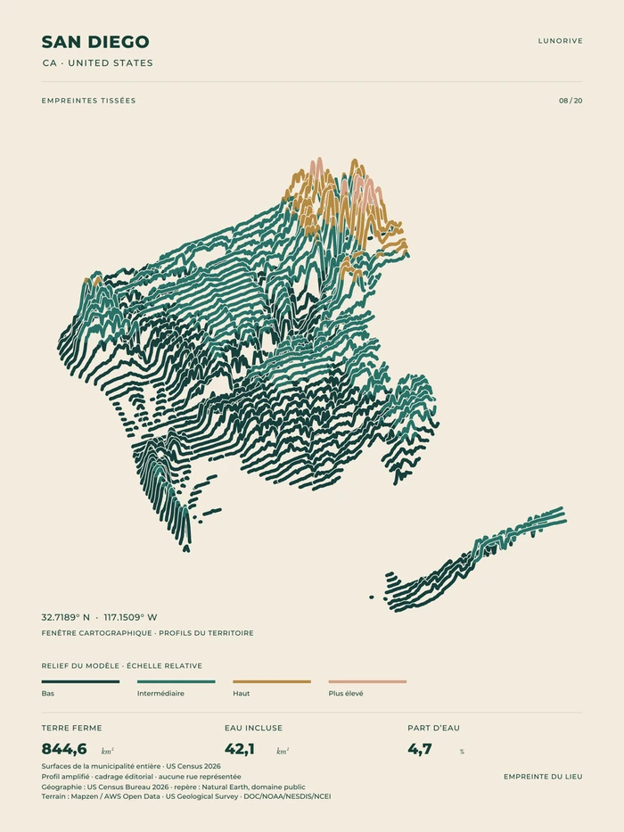 San Diego, art print — digital preview
