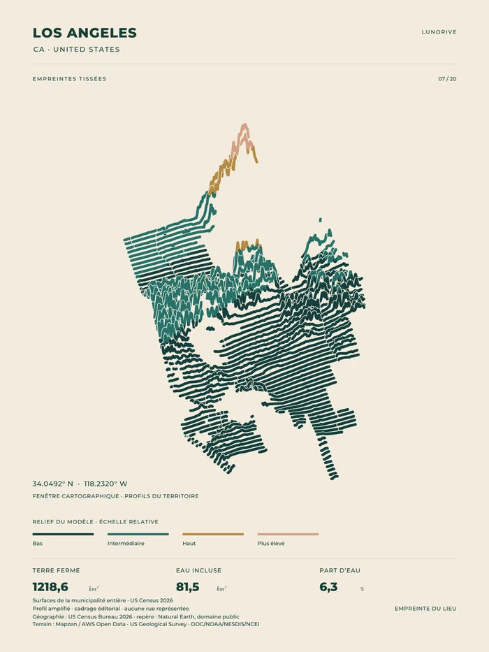 Los Angeles, art print — digital preview